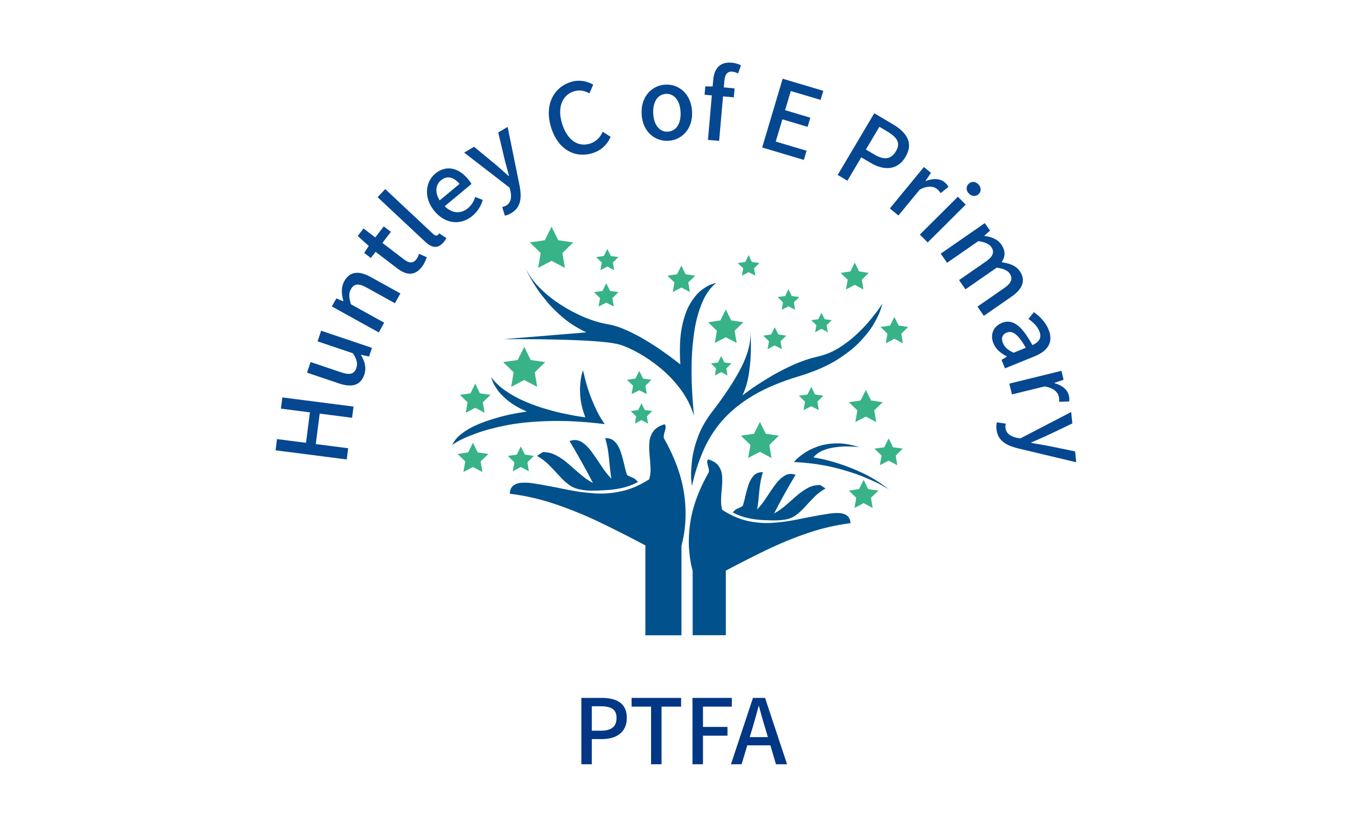 Our PTFA Logo, hands in the shape of a tree with star shaped leaves