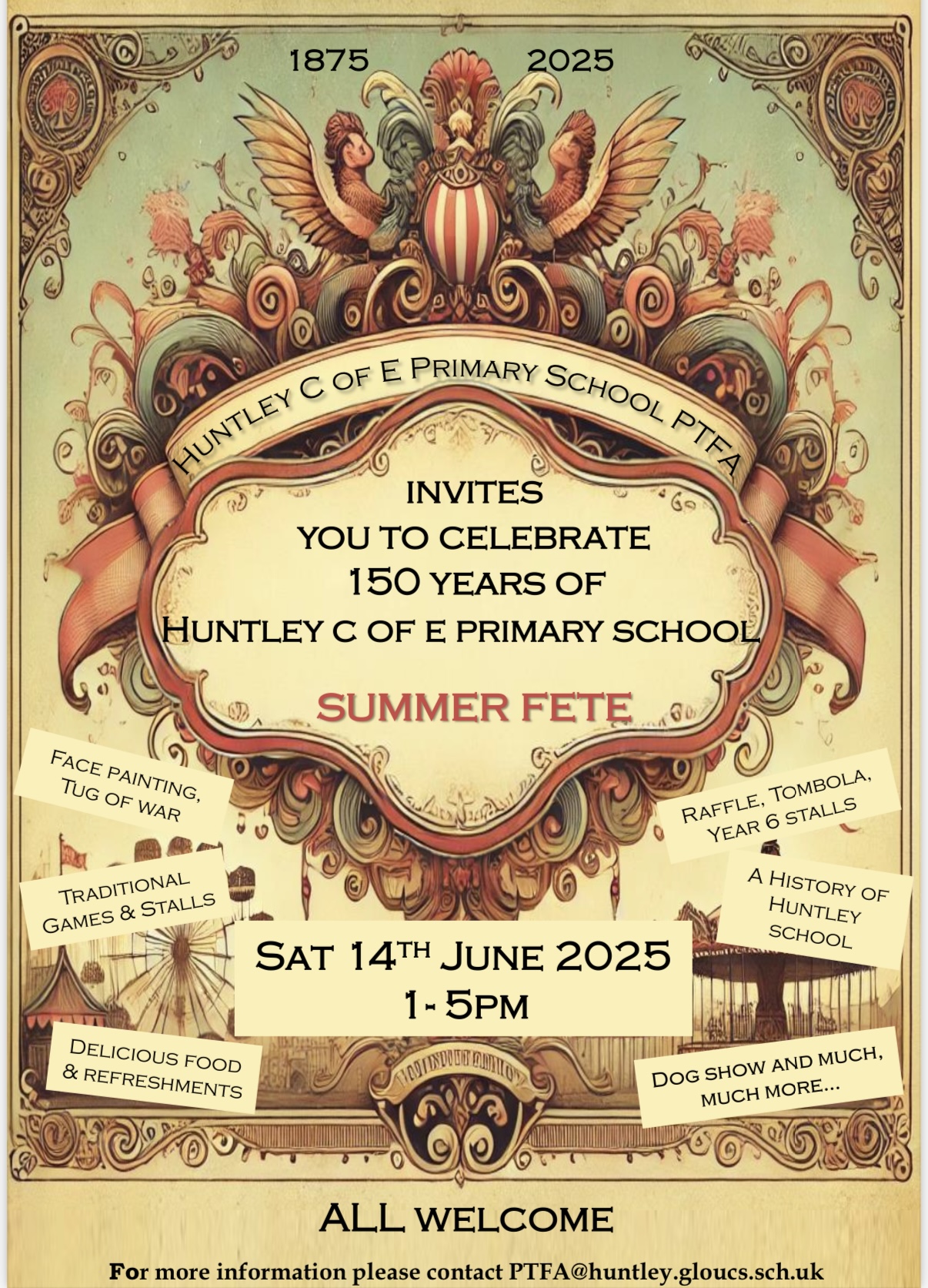 Victorian themed poster advertising the above